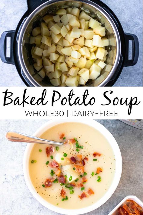 Gourmet Milkshakes, Dairy Free Potato Soup, Dairy Free Soup Recipe, Dairy Free Cooking, Dairy Free Recipes Dinner, Dairy Free Soup, Soy Free Recipes, Dairy Free Dinner, Egg Free Recipes