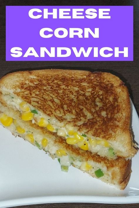 Cheese Corn Sandwich Recipe is a 10 minute breakfast recipe. In the video I have shown how to make Corn Sandwich at home. Corn Sandwich Recipe Indian style is a Sandwich prepared without using a grill. The Cheese corn sandwich is a very easy and quick to make recipe. Corn Sandwich Recipe Video, Sandwich Without Cheese, Corn Sandwich Recipe, Indian Sandwich, Sandwich Indian, 10 Minute Breakfast, Sandwich Recipe Videos, Grilled Sandwich Recipe, Sandwich Recipes Indian