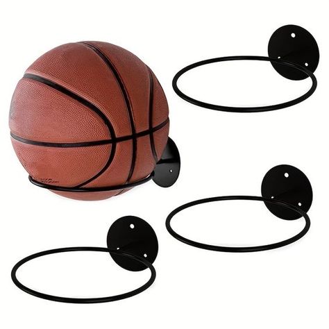 Faster shipping. Better service Basketball Storage, Football Bedroom, Basketball Decorations, Basketball Room, Basketball Display, Basketball Wall, Ball Holder, Ball Storage, Football Ball