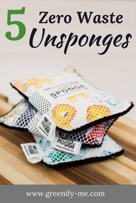 Curious about unsponges? Here's everything you need to know about these zero waste sponge alternatives (and where to get them). Plus, a tutorial for making your own DIY unsponge! #unsponges #zerowastekitchen #zerowaste #plasticfree Unsponge Diy, Sewing Zero Waste, Reusable Sponge Diy, Cow Patterns, Diy Sponges, Living Naturally, Environmentally Friendly Living, Diy Dish, Eco Products