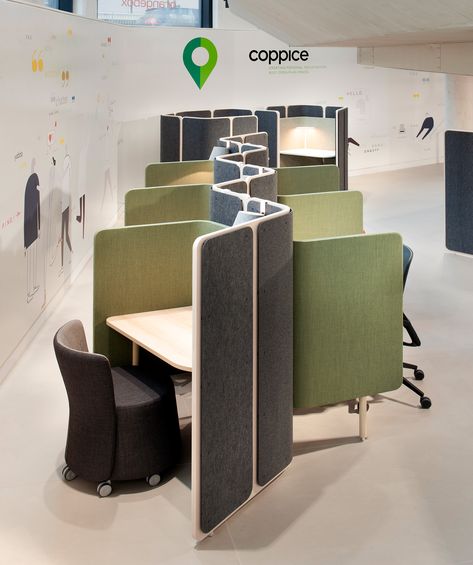 Coworking Space Design Open Plan, Coworking Space Design, Ergonomic Office Furniture, Office Screens, Industrial Inspiration, Design Desk, Desk Area, Office Space Design, Office Furniture Design