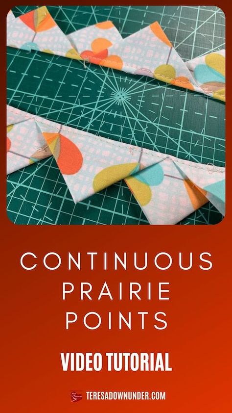 How To Make Prairie Points, Prairie Points On Quilts, Prairie Points Tutorial, Quilting Borders, Quilt Scraps, Fall Quilt Patterns, Quilt Backs, Prairie Points, Quilt Borders