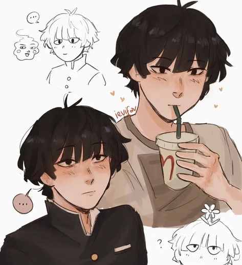 Mob Fanart Cute, Mob Pysho100 Fanart, Mob Fanart, Mob Pysho100, Mob Psycho100, Shigeo Kageyama, Mob 100, Mob Physco 100, Sketchbook Art Inspiration