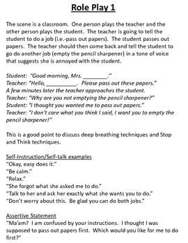 Role Play Scripts: Conflict Resolution & Anger Management Emotions Role Play, Role Play Scripts, Bonnie And Clyde Quotes, Acting Scripts, Moral Philosophy, Motivational Interviewing, Social Skills Groups, Teaching Social Skills, Resource Room