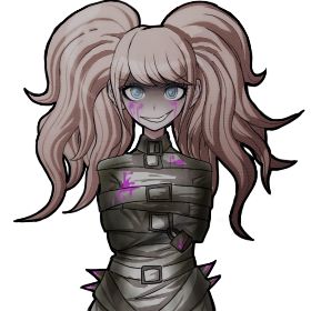 Dangan Ronpa || Junko Enoshima Junko X Celestia, Junko Enoshima Sprites, Junko Sprites, Junko Enoshima Fanart, Kyouko Kirigiri, Danganronpa Sprite Edits, Naegi Makoto, Enoshima Junko, Danganronpa Junko