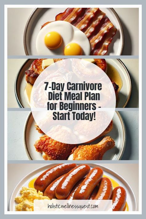 Start your carnivore diet journey with this simple 7-day meal plan! 🗓️🥩 Perfect for beginners, this plan includes delicious carnivore diet breakfast ideas, snacks, and main meals to keep you satisfied. Say goodbye to carbs and hello to a healthier you! #CarnivoreDiet Carnivore Diet Dairy Free, Carnivore Diet Beginner, What You Can Eat On Carnivore Diet, Carnivore Diet Eating Out, Conivore Diet List, Carvinore Diet, 7 Day Carnivore Diet, Keto Carnivore Diet Food List, Meals For Carnivore Diet