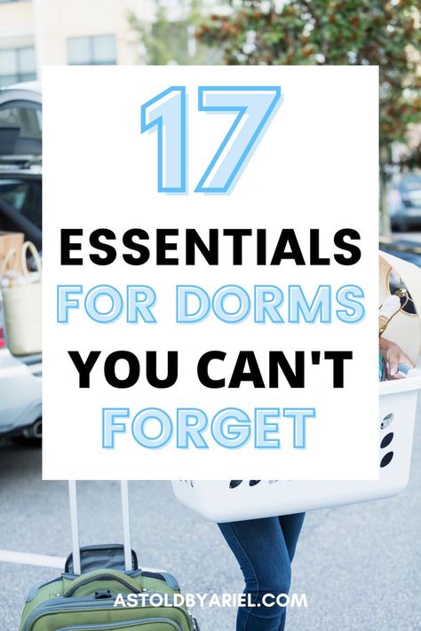 List Of College Dorm Essentials, What You Need For College Dorm Room, List Of Dorm Room Essentials, Rug For Dorm Room, College Dorm Essentials List, Dorm Room Laundry Ideas, Items For College Students, Dorm Room Supplies List, Dorm Life Essentials