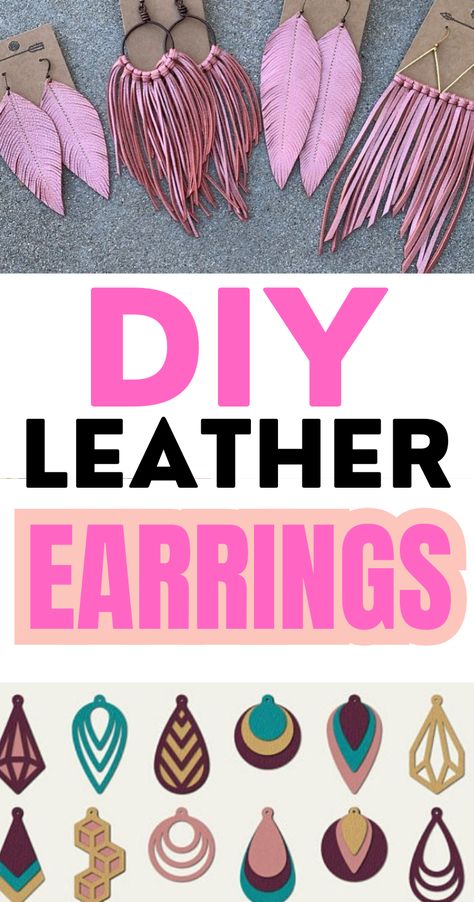 Discover endless DIY possibilities with your Cricut! This guide shows you how to make stunning faux leather earrings, perfect for any season. Grab your free Cricut SVG files and start crafting today! Chalk Couture Earrings, Circuit Leather Earrings, Faux Leather Earrings Template Free Svg, Cricket Earrings Diy, Easy Faux Leather Projects, Diy Faux Earrings, Diy Earrings To Sell, How To Make Leather Earrings By Hand, Faux Suede Cricut Projects