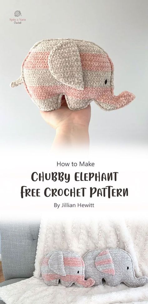 Get ready for all of your camping trips with this adorable, easy to make pleached elephant! Pretty sure the instructions that are clear and easy to follow so that anyone can learn how to crochet. Crochet Flat Elephant, Easy Crochet Flat Animals, Flat Crochet Elephant, Flat Crochet Animals Free Patterns, Crochet Elephant Ears Pattern Free, Crochet Elephant Lovey Free Pattern Easy, No Sew Crochet Elephant, Crochet Flat Animals, Crochet Elephant Pillow