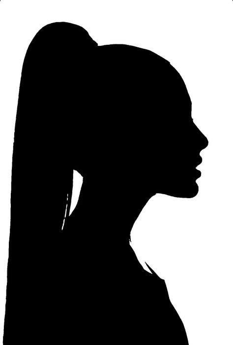 Ariana Grande Silhouette, Drawing Female Head, Female Head Shape, Drawing Female, Drawing Heads, Female Head, Head Shapes, Ariana Grande, Human Silhouette