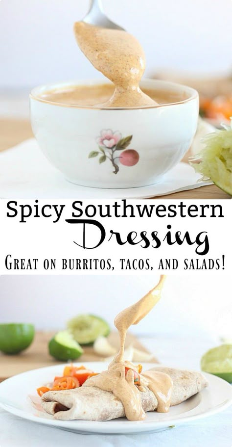 Southwestern Dressing, Mexican Salad Dressings, Southwest Dressing, Taco Salad Dressing, Vinaigrette Dressing Recipe, Man Recipes, Mexican Salads, Mexican Recipe, Yummy Salads