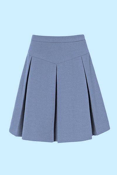 Flared skirt with yoke Yoke Skirt Design, Skirt Types, Skirt With Yoke, Skirts Diy, Yoke Skirt, Plated Skirt, Garment Construction, Fashion Technology, Hacks Clothes