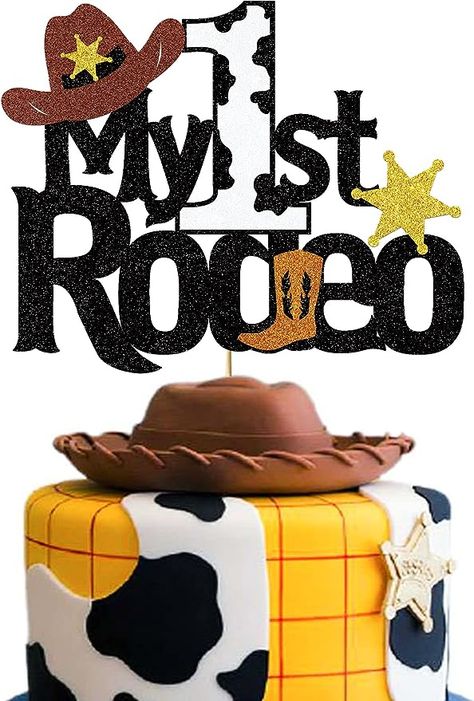 1st Rodeo Cake, Rodeo Birthday Decorations, Rodeo Cake Topper, Rodeo Cake, My 1st Rodeo, My First Rodeo Birthday, Cowboy Birthday Cakes, Boy Party Decorations, 1st Rodeo