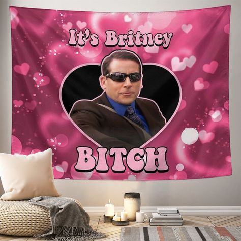 Funny Blankets, Funny Room Decor, Cute Tapestry, Michael Scott The Office, Funny Tapestry, Michael Scott, Cool Mugs, Wall Hanging Tapestry, Office Wall