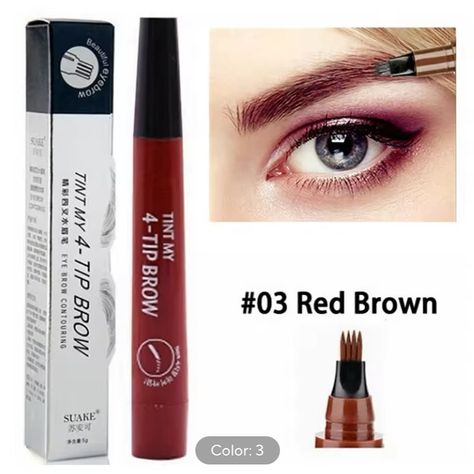 $2.11 | 4 Point Eyebrow Pencil Maquillajes Para Mujer Waterproof Liquid Eyebrow Pen Makeup Long Lasting Cosmetic Microblade Brow Pencil https://a.aliexpress.com/_ExSTnQN Brown Eyebrows, Waterproof Eyebrow Pencil, Brow Tattoo, Eyebrow Pen, Beautiful Eyebrows, Brow Pen, Eyebrow Enhancer, Tattoo Pen, Eyebrow Tinting