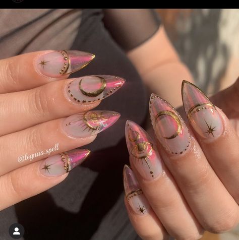 Black Trendy Nails, Witch Nails, Witchy Nails, Fingernail Designs, Nails Arts, Edgy Nails, Transparent Nails, Dope Nails, Nail Polishes