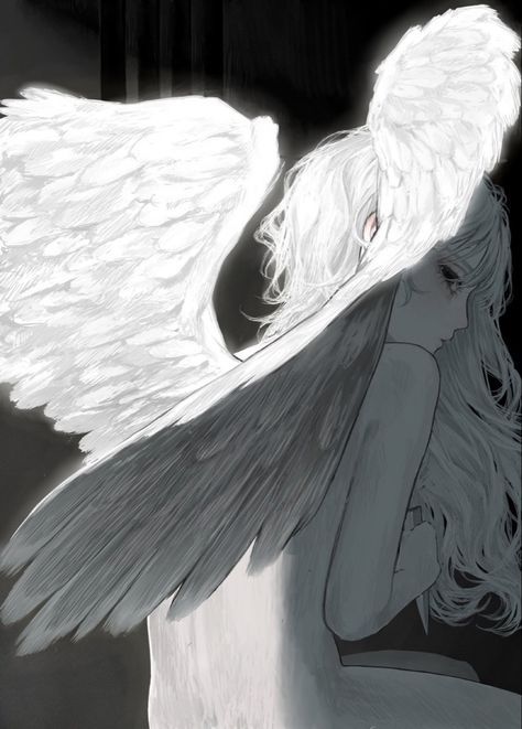 الفن الرقمي, Long White Hair, Angel Drawing, Angel Aesthetic, Arte Inspo, Ethereal Art, Angel Art, An Angel, Art Inspiration Drawing