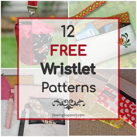 Free Wristlet Patterns To Sew, Wristlet Bag Pattern Free, Diy Wristlet Wallet, Free Wristlet Sewing Pattern, Wristlet Patterns Free, Wrist Wallet Diy Free Pattern, Wrist Wallet Pattern, Wristlet Wallet Pattern, Diy Wrist Wallet