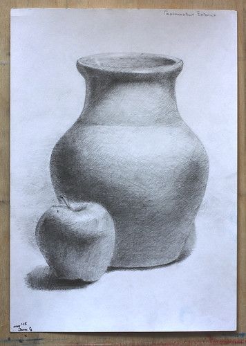 2 Objects Drawing, Still Life Pencil Shading, Easy Still Life Drawing, Pen Art Drawings, Object Drawing, Perspective Art, Basic Drawing, Still Life Drawing, Nature Drawing