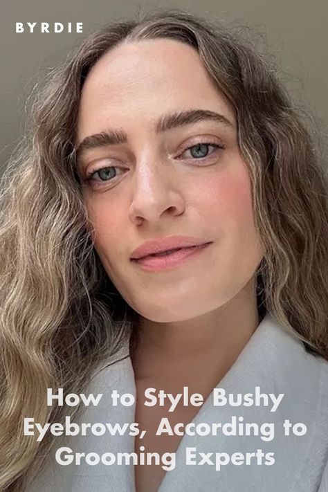 Styling Bushy Eyebrows, According to Grooming Experts Natural Bushy Eyebrows, Eyebrow Shaping For Thick Eyebrows, How To Do My Eyebrows Shape, How To Shape Thick Eyebrows, Bushy Eyebrows Natural, Natural Eyebrows Shaping, Manic Makeup, Thick Eyebrow Shapes, How To Shape Eyebrows