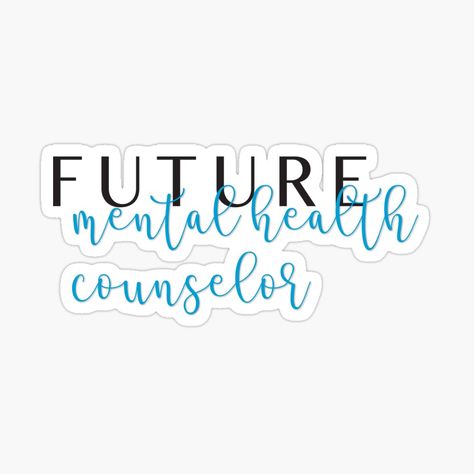 Licensed Clinical Mental Health Counselor, Mental Health Counselor Career, Counsellor Aesthetic, Career Stickers, Counselor Aesthetic, Counselor Quotes, Future Therapist, Dream Psychology, Vision Board Success