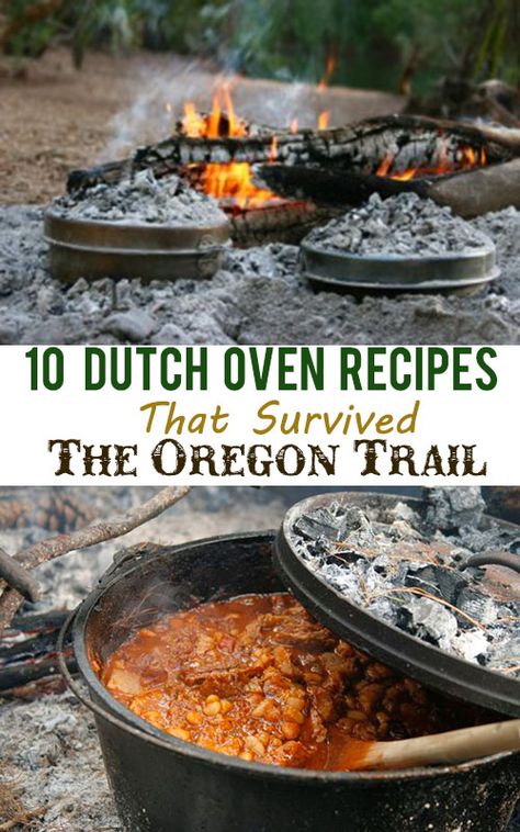 Cast Iron Dutch Oven Cooking, Cooking Shrimp, Dutch Oven Camping Recipes, Dutch Oven Camping, Open Fire Cooking, Iron Skillet Recipes, The Oregon Trail, Dutch Oven Cooking, Dutch Oven Recipes