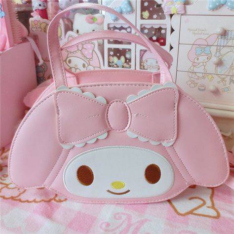 My Melody Purse Serba Pink, Kawaii Bag, Kawaii Bags, Japanese Sakura, Pink Hello Kitty, Cute Accessories, Kawaii Accessories, Hello Kitty Items, Sanrio Characters