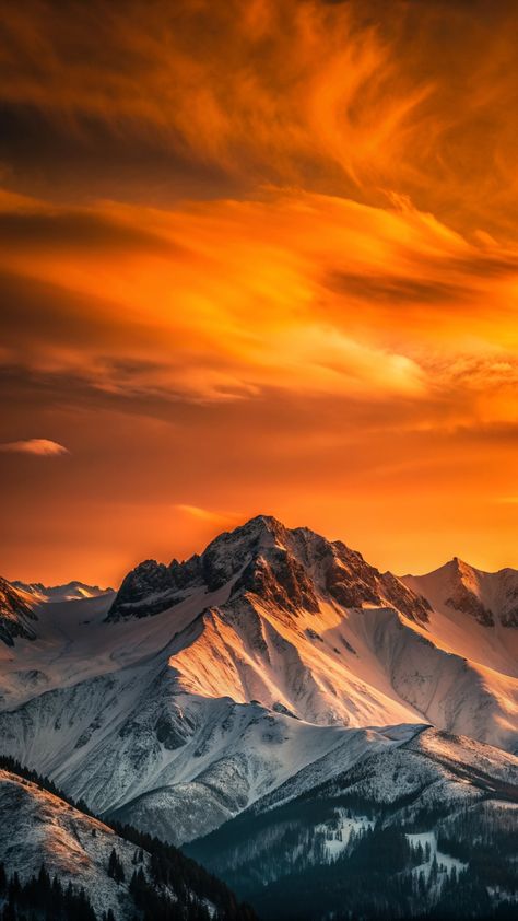 Snow Sunset, Los Angeles Wallpaper, Motion Wallpapers, Best Nature Images, Nature Iphone Wallpaper, Iphone Wallpaper Stills, Nature Clouds, Mountain Wallpaper, Night Scenery