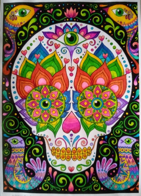 aus dem Buch "sugar Skulls" von Thaneeya McArdle Thaneeya Mcardle, Sugar Skulls, Day Of The Dead, Sugar Skull, Quick Saves, Art