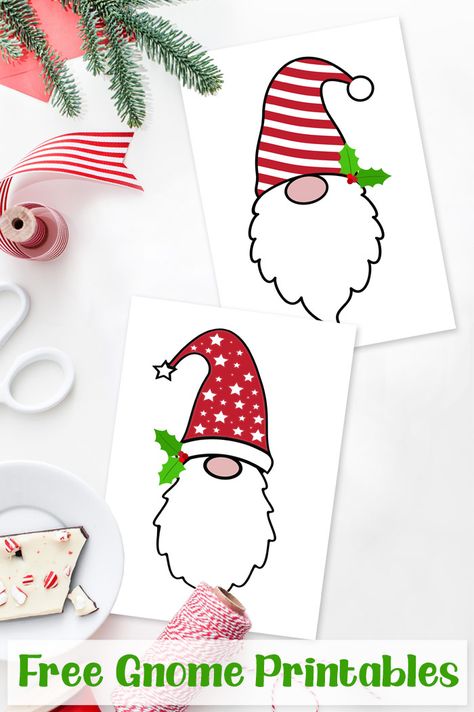 Christmas Gnome Printables Free, Gnome Tags Free Printable, Build A Gnome Printable, Gnome Paper Patterns Free, Printable Gnome Patterns Paper, Gnome Gift Tags Free Printable, Christmas Gnome Template Free Printable, Gnome Templates Free Printable, Gnome Xmas Cards