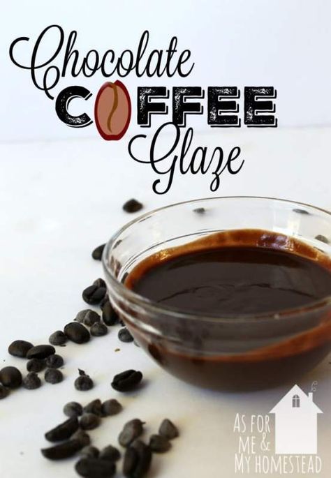 Coffee and chocolate collide in this delicious Chocolate Coffee Glaze, that's perfect for drizzling on all sorts of desserts! Coffee Drizzle Icing, Coffee Glaze Icing, Homemade Ingredients, Coffee Desserts, Glaze For Cake, Breakfast Recipes Sweet, Ganache Recipe, Chocolate Espresso, Chocolate Dessert Recipes