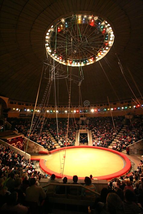 Modern circus. Brightly shined empty arena in modern circus , #spon, #Brightly, #circus, #Modern, #shined, #modern #ad Modern Circus, Midnight Mayhem, Circus Ring, Circus Lights, Circus Aesthetic, Dark Circus, Circus Performers, Night Circus, Circus Theme