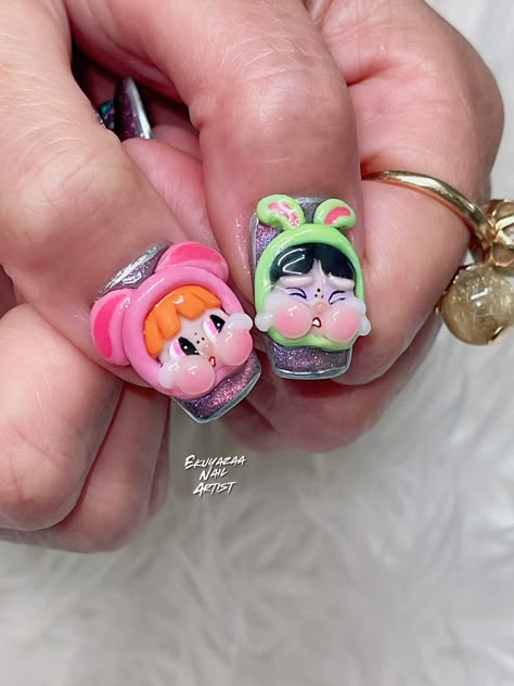 Nail Chibi, Korean Words Learning, Baby Nails, Body Reference Poses, Design Nails, Baby Crying, Body Reference, Nail Art Hacks, Nail Gel