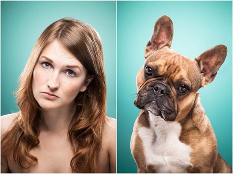 Portraits of People Looking Like Their Dogs Munich University, Iams Dog Food, Toy Australian Shepherd, Most Expensive Dog, Irish Water Spaniel, Stunning Portraits, Pet Meds, Elephant Nature Park, Portraits Of People