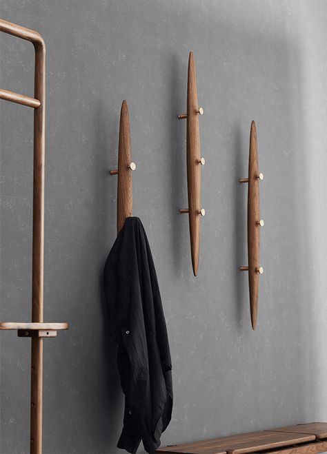 10.Vertical wall hooks rack brass wall hooks coat wall rack cap wall hooks Modern Wall Mounted Coat Rack, Hallway Coat Hooks Entrance, Entryway Ideas Coat Rack, Wall Coat Hanger Ideas, Coat Closet Hooks, Walk In Closet Wall Hooks, Entry Wall Hook Ideas, Narrow Entryway Coat Hooks, Bedroom Hooks On Wall For Clothes