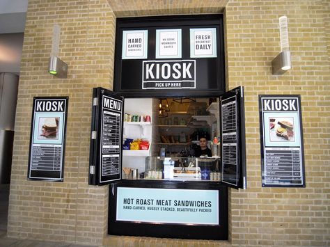 Kiosk Takeaway Sandwich Shop @ King’s Cross Station | by everydaylife.style Sandwich Shop Ideas, Sandwich Shop Interior, Takeaway Sandwich, Sandwich Catering, Takeaway Shop, Pasta Restaurant, Pasta Restaurants, Cafe Decoration, Meat Sandwich