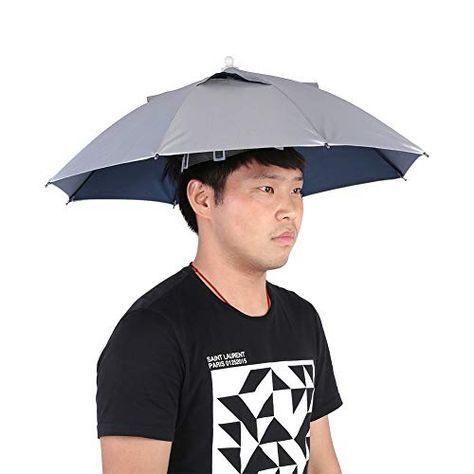 Umbrella Hat, Fishing Clothes, Uv Protection Umbrella, Fishing Umbrella, Folding Umbrella, Adjustable Headband, Fishing Hat, Fish Camp, Outdoor Umbrella