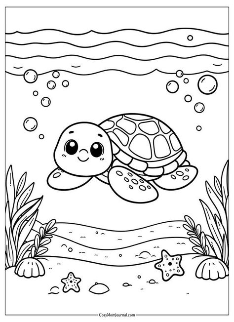 20 Free Printable Coloring Pages - Underwater & Ocean life Ocean Coloring Pages Free Printable, Underwater Coloring Pages, Octopus Coloring Page, Whale Coloring Pages, Ocean Coloring Pages, Beach Coloring Pages, Dolphin Coloring Pages, Turtle Coloring Pages, Underwater Ocean