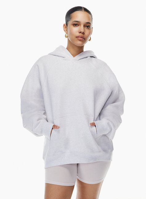 COZY FLEECE MEGA RAGLAN HOODIE - Oversized raglan hoodie Aritzia Hoodie, Tna Hoodie, Boyfriend Hoodie, Drop Shoulder Hoodie, Raglan Hoodie, Hoodie Oversize, Women Street, Custom Graphics, Oversized Pullover