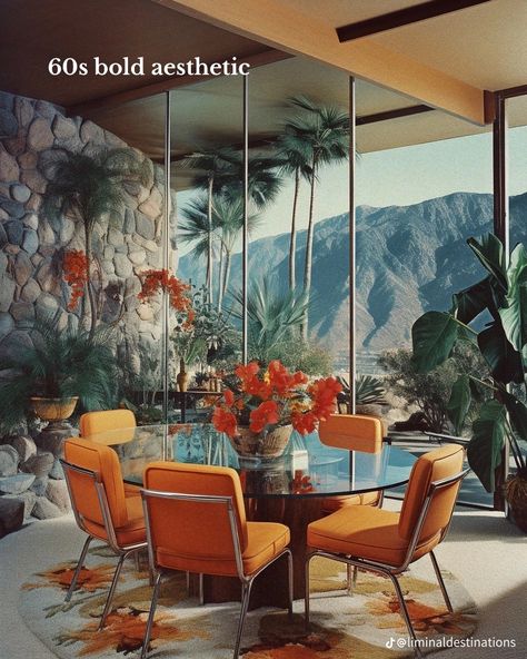 Midcentury Photography, 60s Home Aesthetic, Colour Room, 50s House, 60s Interior, Aesthetic Interior Design, Townhouse Interior, 70s Interior, Retro Interior Design