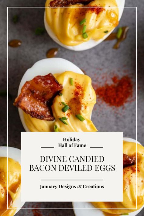 Sweet And Spicy Deviled Eggs, Deviled Eggs Appetizers, Deviled Eggs With Bacon And Jalapeno, Best Deviled Eggs With Bacon, Jalapeño Bacon Deviled Eggs, Devilled Eggs With Bacon, Hot Chili Deviled Eggs, Deviled Eggs Candied Bacon, Deviled Eggs With Bacon Jam