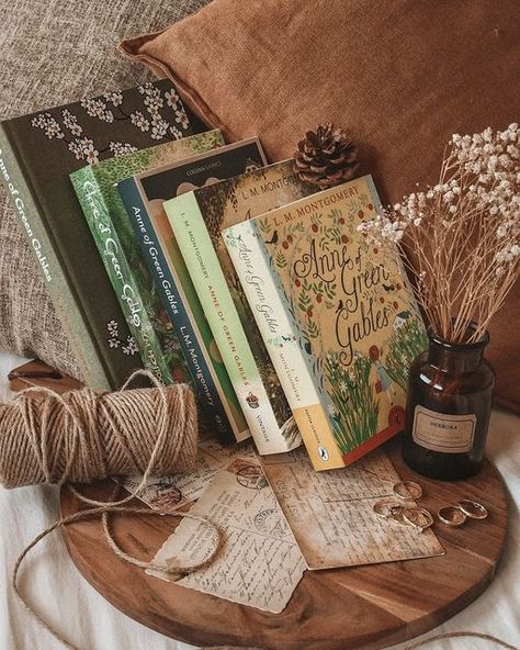 Anne Of Green Gables Aesthetic Book, Anne Of Green Gables House Interior, Book Obsession Aesthetic, Book Aesthetic Green, Green Book Aesthetic, Autumn Books Aesthetic, Green Gables Aesthetic, Anne Of Green Gables Aesthetic, The Winternight Trilogy