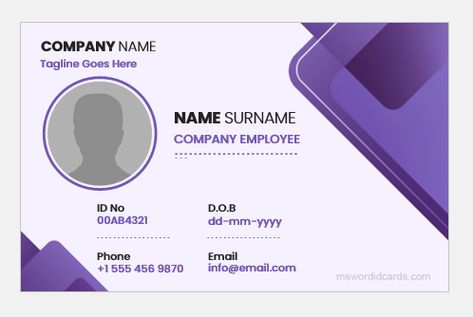 Identity Card Template, Vip Card Design, Canadian Identity, Identity Card Design, Fake Identity, Templates Edit, Banks Logo, Print Company, Badge Template