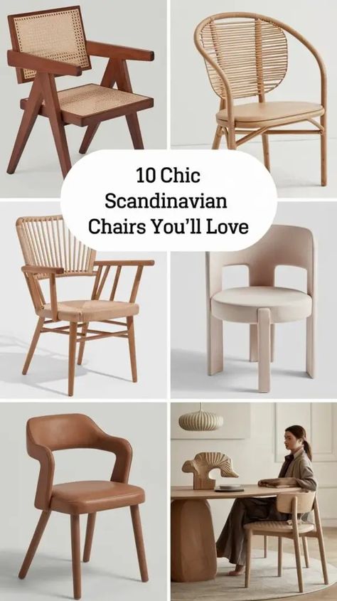 10 Stunning Modern Scandinavian Dining Chair Ideas for Your Home 21 Designer Chairs Modern, Dining Chair Ideas, Scandinavian Dining Chair, Modern Scandinavian Living Room, Colored Dining Chairs, Nordic Chair, Unique Dining Tables, Scandinavian Dining Chairs, Dining Room Furniture Modern