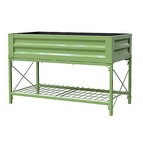 Panacea 48 in. x 26 in. Stand-Up Raised Garden Bed with Stand, 83361 at Tractor Supply Co. Elevated Planter, Elevated Gardening, Raised Garden Planters, Raised Planter Beds, Metal Raised Garden Beds, Raised Flower Beds, Metal Planter Boxes, Steel Planters, Raised Planter