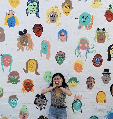 Interactive Wall Art Ideas, Community Mural Ideas, Selfie Mural, Interactive Art Wall, Interactive Murals, Community Mural, Selfie Wall, Interactive Walls, Interactive Art