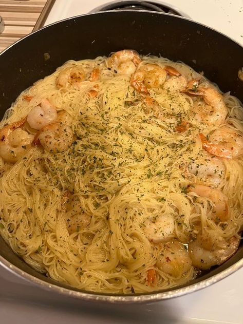 Shrimp Scampi with Angel Hair Pasta - Easy DIY Recipes Shrimp Scampi Angel Hair Pasta, Angle Hair Pasta Recipe With Shrimp, Shrimp With Angel Hair Pasta Recipes, Shrimp Angel Hair Pasta Recipes, Angel Hair Pasta Recipe, Angle Hair Pasta Recipes, Angel Hair Recipes, Shrimp Angel Hair Pasta, Angel Hair Pasta Recipes