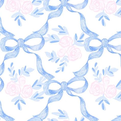 Blue Bow Macbook Wallpaper, Textile Design Pattern, Bows Pattern, Bow Fabric, Bow Wallpaper, Strip Pattern, Cute Christmas Wallpaper, Bow Print, 12 October