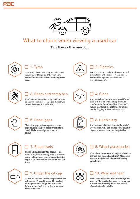 Buying A Used Car, Car Checklist, Car Buying Guide, Car Facts, Car Care Tips, Car Buying Tips, Driving Tips, Car Essentials, Car Purchase