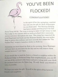 Art e-Journal: "Flocking" - Great Fundraising Idea Using Plastic Lawn Flamingos: Temporary Yard Art Installation You've Been Flocked, High School Fundraiser, Project Graduation, E Journal, Lawn Flamingos, Adoption Fundraiser, Post Prom, Fun Fundraisers, Church Fundraisers